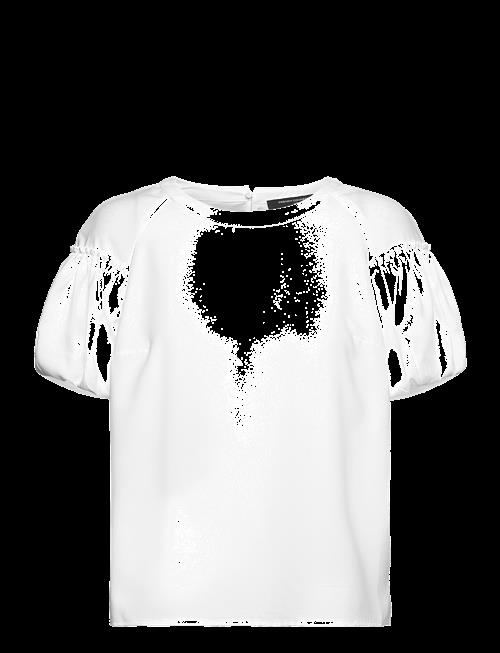 French Connection | Crepe Light Puff Sleeve Top | M
