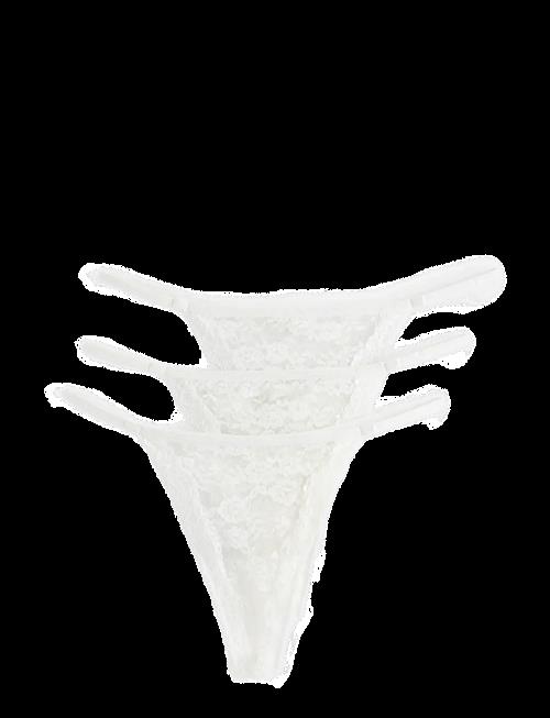 Lindex | 3-Pack Thong In Lace | L