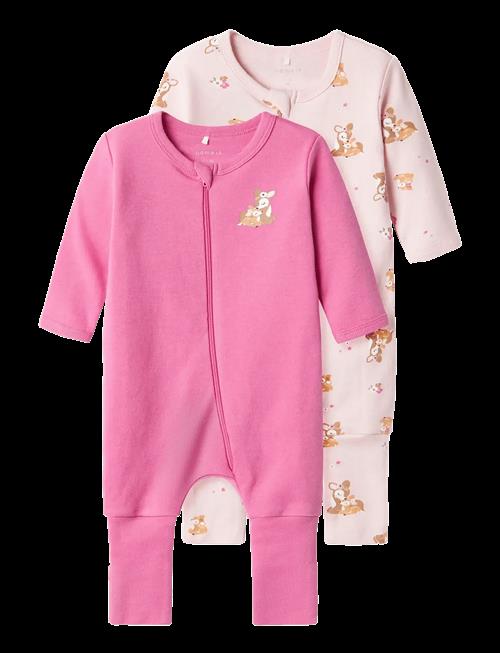 name it | Nbfnightsuit 2P Zip Ff Rose Deer Noos | 104