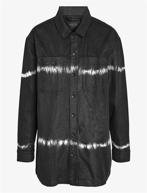 NOISY MAY | Nmalva L/S Tie Die Denim Shacket Vi490Bl | XS