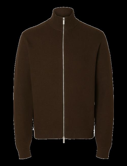 Selected | Slmdane Ls Knit Reg Struc Full Zip Noos | L