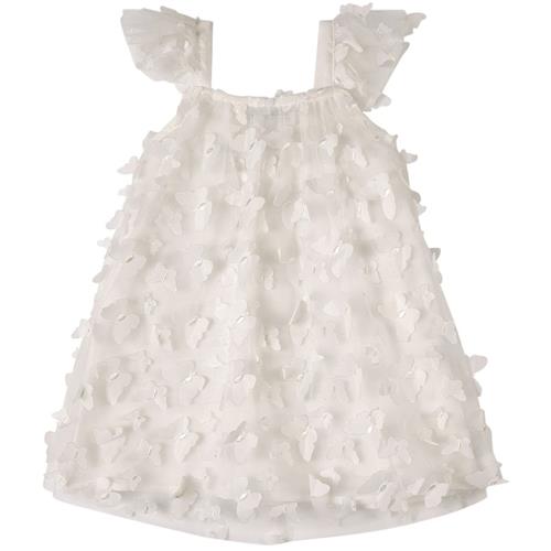 DOLLY by Le Petit Tom Vintage Butterflies Tutu Kjole Hvid White-0-1 Y  Hvid  0-1 år  Piger