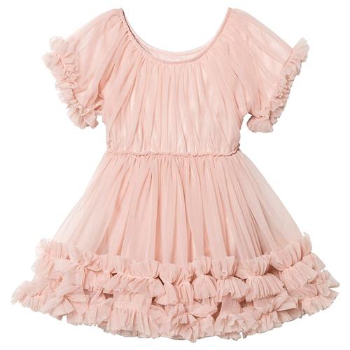 DOLLY by Le Petit Tom Frilly Dress Pink Pink-8-10 Y  Lyserød  8-10 år  Piger