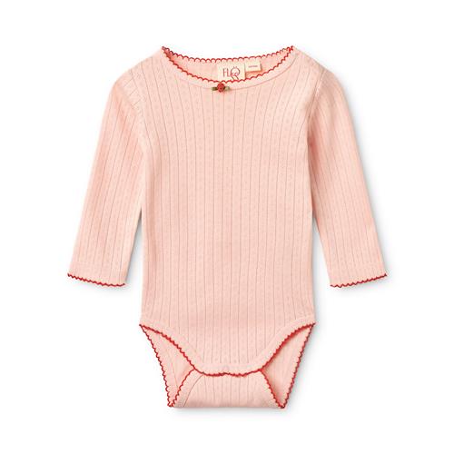 Flöss Liva Pointelle Krop Soft Rose  Soft Rose 74 cm  Lyserød  74 cm  Piger