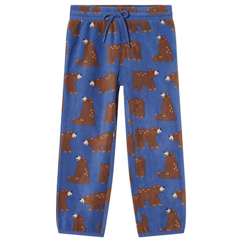 Kuling Northpole Fleece-bukser Nordic Blue Bear  Nordic Blue Bear-98/104 cm  Blå  98/104 cm  Drenge, Piger