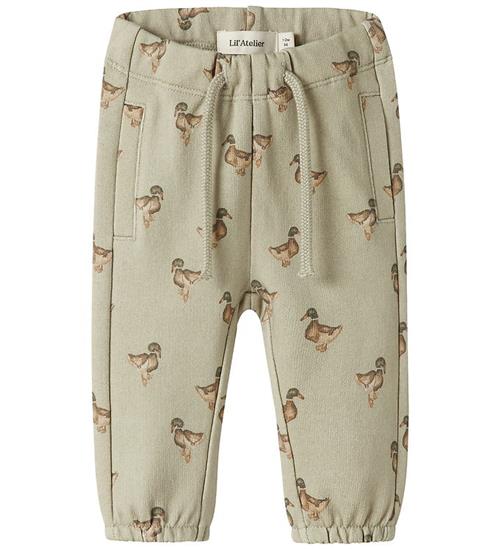 Lil Atelier Sweatpants - NbmJobo - Moss Gray/Duck