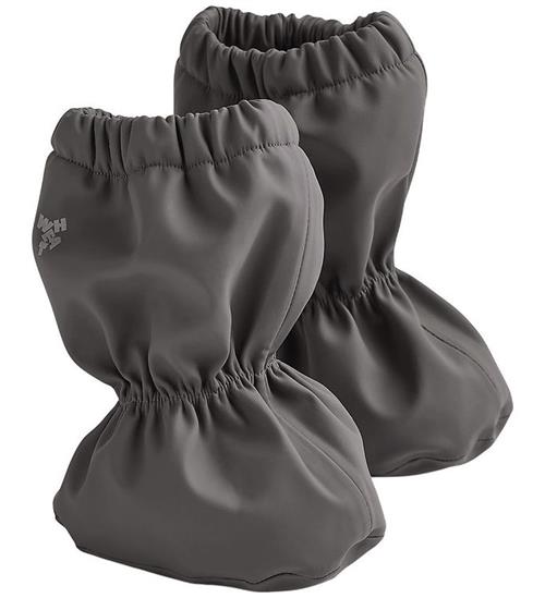 Wheat Overtrækssko m. Fleece - PU - Como - Dark Charcoal