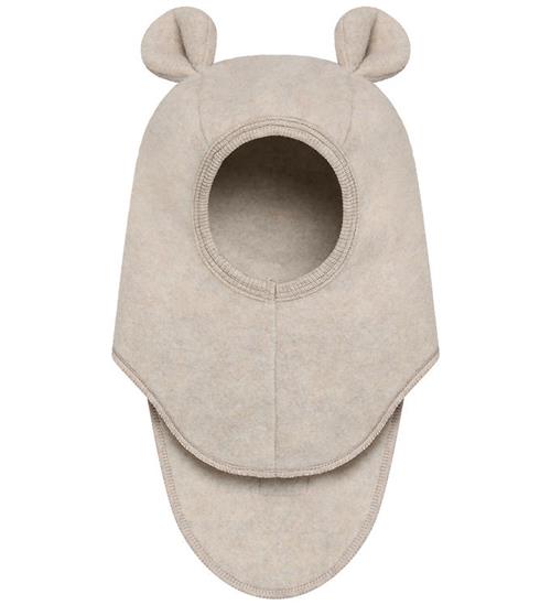 Huttelihut Elefanthue - Uldfleece - 1-lags - Camel Melange m. Ør