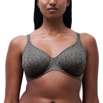 Chantelle BH EasyFeel Norah Underwired Bra Mørkgrå  nylon F 70 Dame