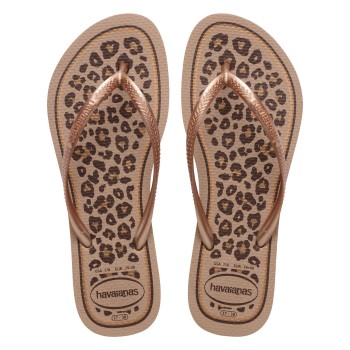 Havaianas Slim Animals Brun/rosa Str 37/38 Dame