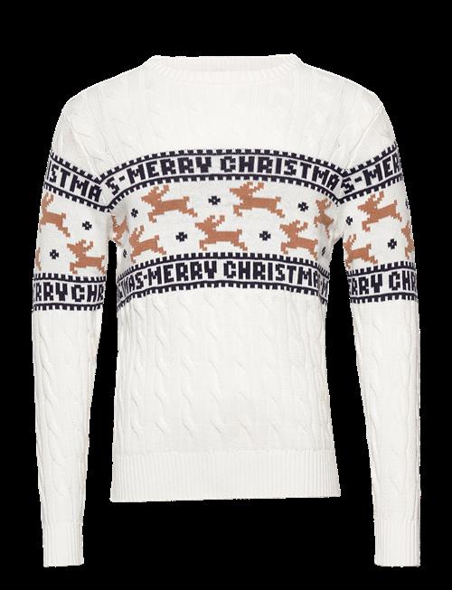 Happy Seasons | The Elegant Christmas Jumper White | XXXL