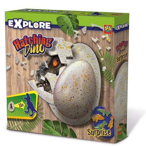 SES Creative Dinosaur-æg Aktivitetslegetøj  Yellow-4-8 Y  Gul  4-8 år  Drenge, Piger