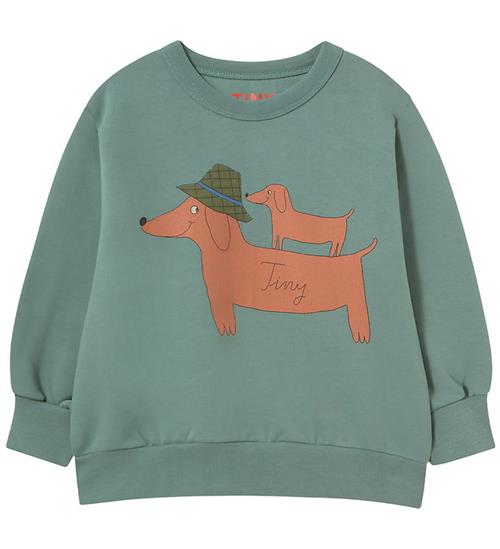 Tiny Cottons Sweatshirt - Two Dogs - Teal
