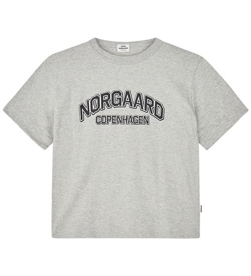 Mads Nørgaard T-Shirt - Tristi - Mid Grey Melange