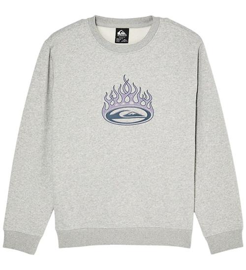 Quiksilver Sweatshirt - Graphic Crew - Light Grey Heather