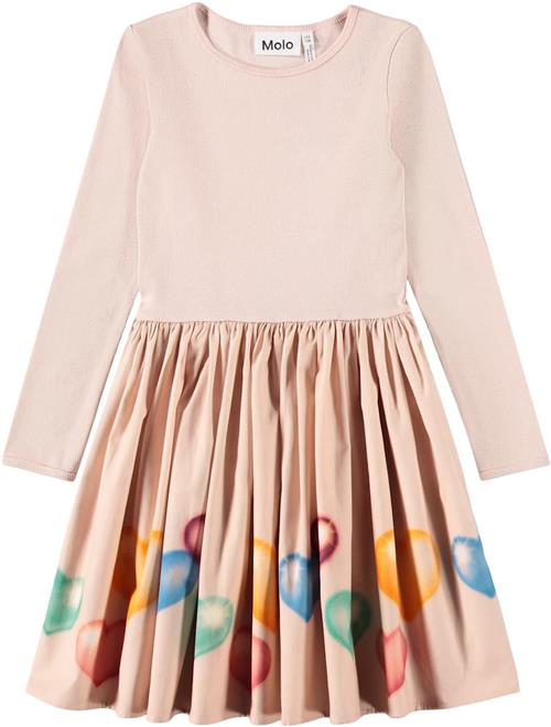 Molo Casie Dress Ls Colourful Hearts Colourful Hearts 134/140 cm  Lyserød  134/140 cm  Piger