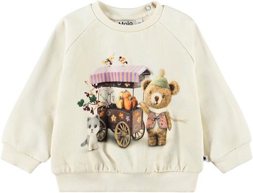 Molo Disc Sweatshirt Flower Market  Flower Market 98 cm  Lilla  98 cm  Piger