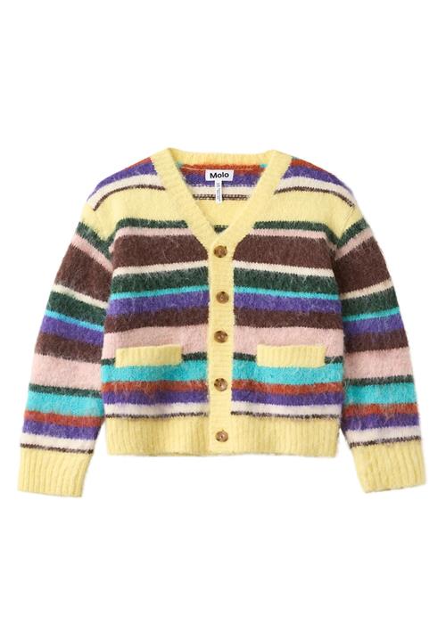 Molo Brutus Cardigan Gemstone Stripe Gemstone Stripe 98/104 cm  Gul  98/104 cm  Drenge, Piger