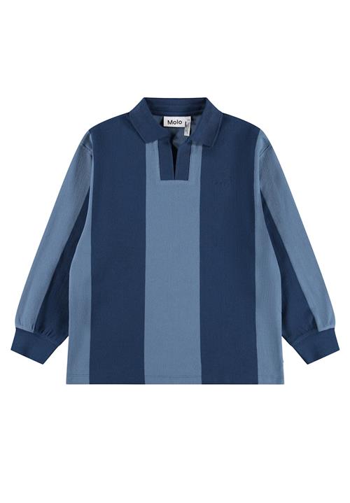 Molo Rexxie Poloshirt Long Sleeve Stripy Twilight Stripy Twilight 116 cm  Blå  116 cm  Drenge