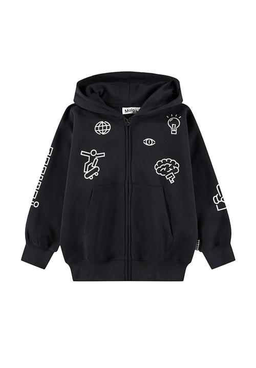 Molo Marley Hoodie Black Black 152 cm  Sort  152 cm  Drenge