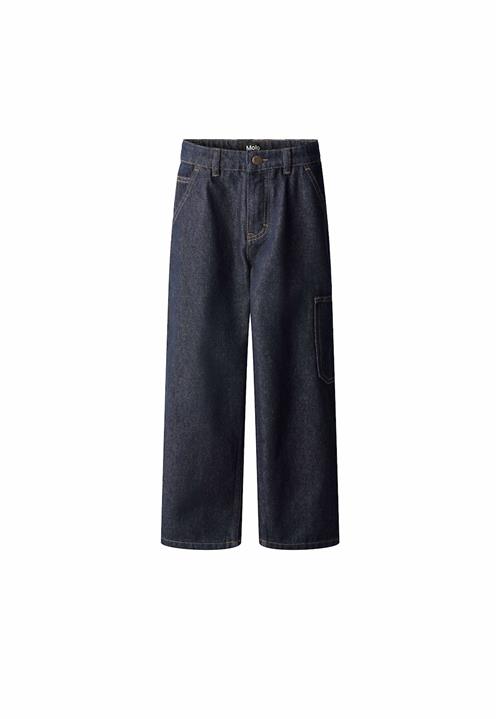 Molo Archer Woven Pants Raw Denim Blue Raw Denim Blue 128 cm  Blå  128 cm  Drenge