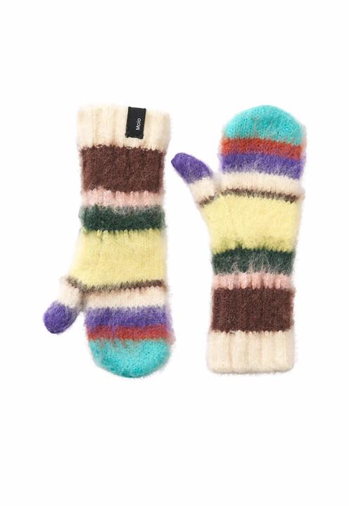 Molo Kirsa Mittens Gemstone Stripe Gemstone Stripe 1-4 Y  Gul  1-4 år  Drenge, Piger