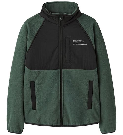 Name it Fleecejakke - NknMyles - Jungle Green