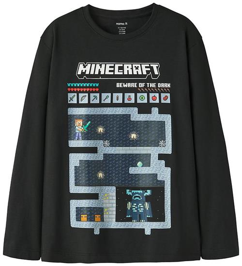 Name It Bluse - NkmAr - Minecraft - Black
