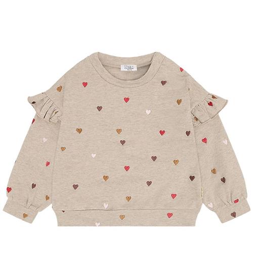 Hust and Claire Sweatshirt - HcSicillia Heartbeat - Biscuit m. H
