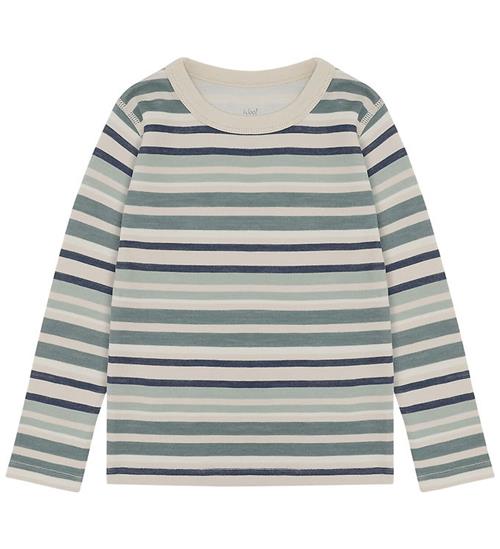 Hust and Claire Bluse - Uld/Bambus - HCAbba - French Oak m. Stri
