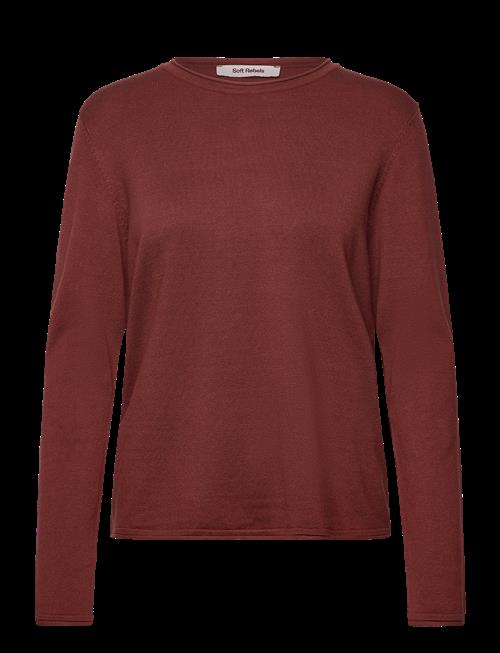 Soft Rebels | Srmarla O-Neck Knit Roll Edge | L