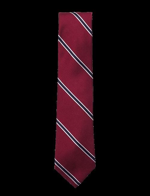 AN IVY | Red White Navy American Silk Tie | ONE SIZE