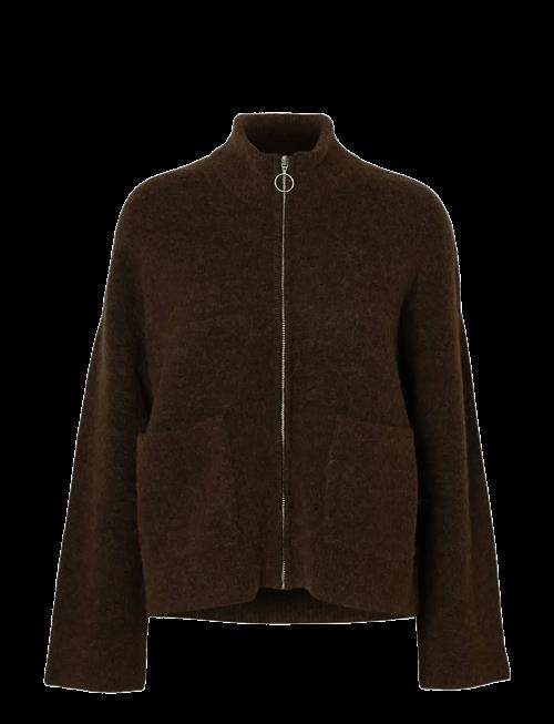 Selected | Slwsia Ras Ls Knit Zipper Cardigan Noos | XXL