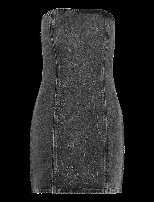 ROTATE | Rhinestone Denim Dress | 36