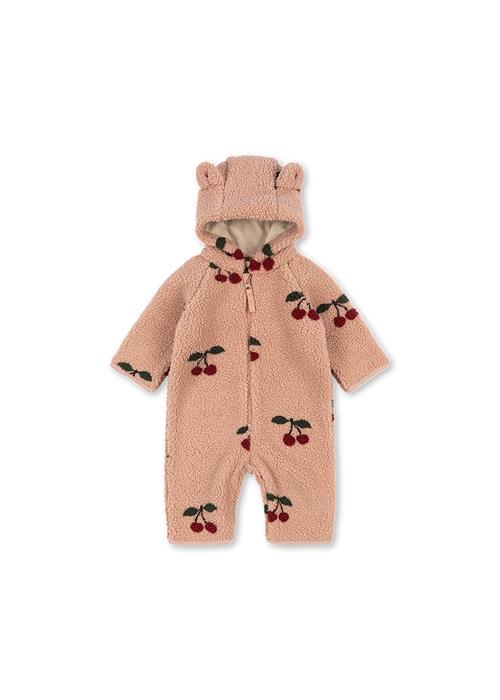 Konges Sløjd Jody Overalls I Fleece Med Plys Ma Grande Cerise Blush  Ma Grande Cerise Blush-12M  Lyserød  12 måneder  Piger