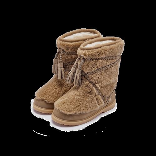 Donsje Amsterdam Myril Støvler Stone Sheep Wool  Stone Sheep Wool-26  Creme  26 EU  Piger