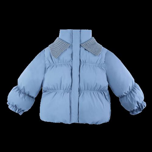 Donsje Amsterdam Suzan Pufferjakke Foggy Blue  Foggy Blue-5-6 Y  Blå  5-6 år  Piger