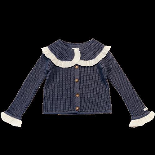 Donsje Amsterdam Zoila Cardigan Blue Marine  Blue Marine-5-6 Y  Blå  5-6 år  Piger