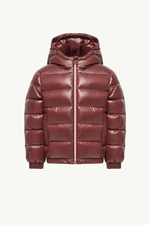 Moncler New Aubert Hooded Down Jacket Dark Red 140 cm  Rød  140 cm  Drenge