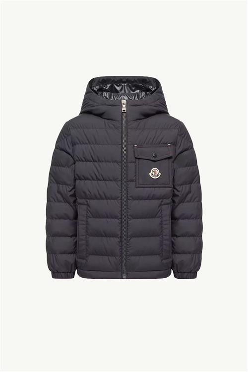 Moncler Quillon Hooded Down Jacket Navy 140 cm  Marineblå  140 cm  Drenge