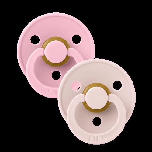 BIBS Colour 2-pak Latex-sutter Petal  Petal 0-6 M  Lyserød  0-6 måneder  Piger
