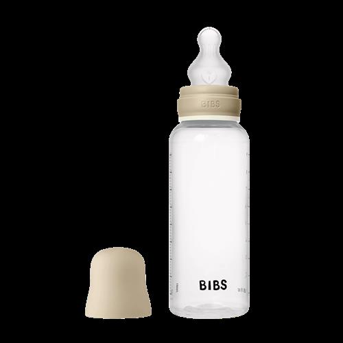 BIBS Babyflaske Af Silikone Og Glas Vanilla Glow  Vanilla Glow One Size  Beige  One Size  Drenge, Piger