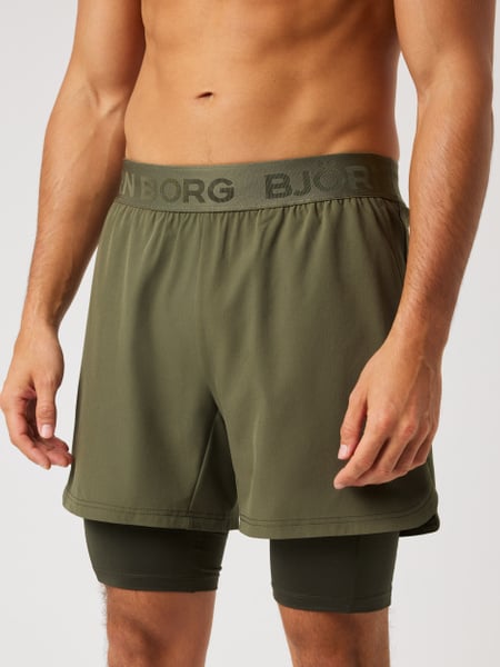 Björn Borg Borg 2 In 1 Shorts Grøn, M