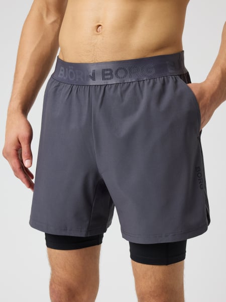Björn Borg Borg 2 In 1 Shorts Grå, S