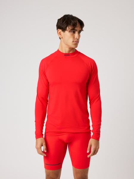 Björn Borg Borg Mock Neck Ls T-shirt Rød, M