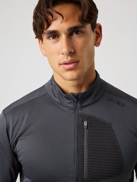 Björn Borg Borg Fleece Midlayer Sort, S