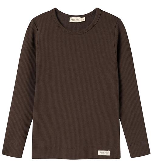 MarMar Bluse - Bomuld/Modal - Rib - Dark Roast