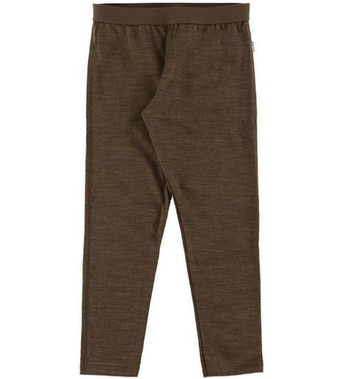 Joha Leggings - Uld/Silke - Mørkebrun