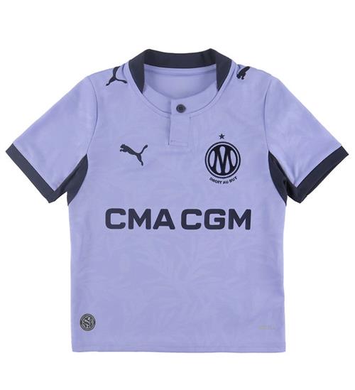 Puma Fodboldtrøje - Marseille 3. Trøje - Lavender Pop/New Navy