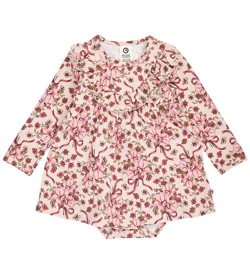 Müsli Kjolebody l/æ - Bouquet Frill - Oak/Blush/Baroque Rose